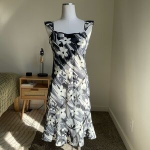 Vintage 90s Sense Boho Floral Mini Dress.